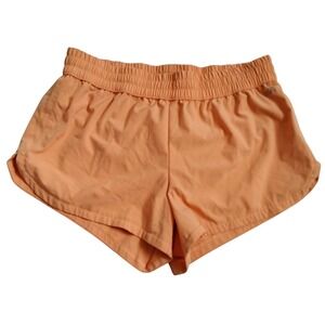 DSG Womens Performance Running Shorts Orange Elastic Waist Size S Small